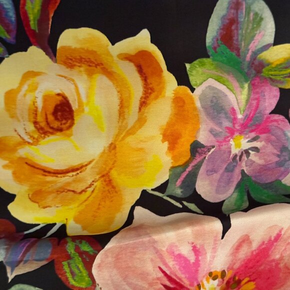 NWT Johnny Was/Jade Black Floral Maxi Dress Size L PRISTINE - Picture 7 of 9